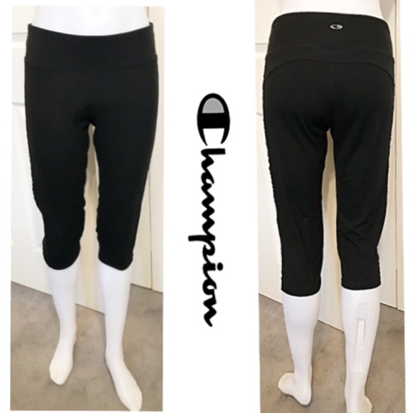 Champion Pants - Champion, Roughed Side lace Crop Leggings